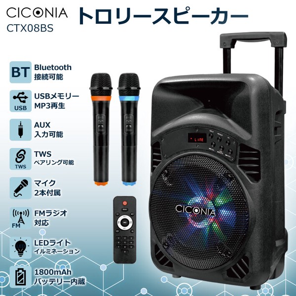 CICONIA トロリースピーカー CTX08BS