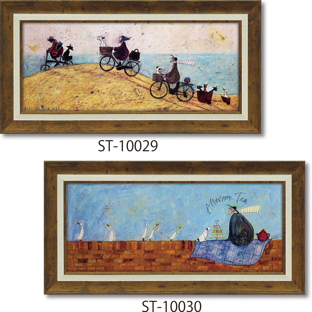 癒し 絵 絵画☆サムトフト アートフレーム「ドリスとベッドで