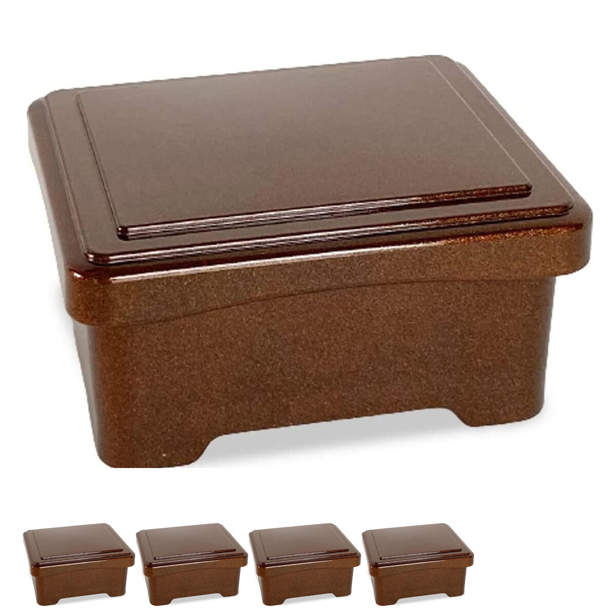 鰻重箱 日本製 5個セット うな重 重箱 ミニ丼重 梨地内朱塗 鰻 (うなぎ) 重箱 87361 漆器 7,830円