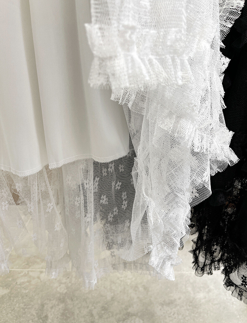 u26802 レディース ボトムス ロングスカート レース ハイウエスト 2025春新作 韓国風 2色 u26802 レディース ボトムス ロングスカート レース ハイウエスト 2025春新作 韓国風 2色