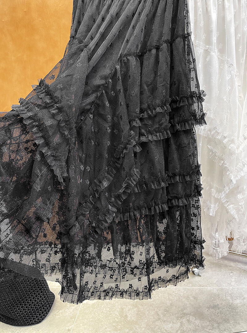 u26802 レディース ボトムス ロングスカート レース ハイウエスト 2025春新作 韓国風 2色 u26802 レディース ボトムス ロングスカート レース ハイウエスト 2025春新作 韓国風 2色