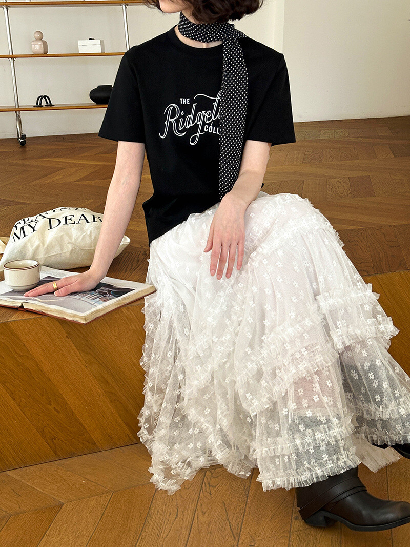 u26802 レディース ボトムス ロングスカート レース ハイウエスト 2025春新作 韓国風 2色 u26802 レディース ボトムス ロングスカート レース ハイウエスト 2025春新作 韓国風 2色