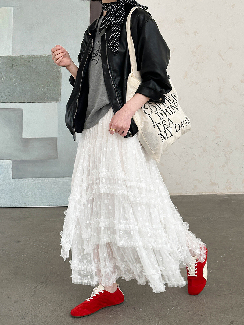 u26802 レディース ボトムス ロングスカート レース ハイウエスト 2025春新作 韓国風 2色 u26802 レディース ボトムス ロングスカート レース ハイウエスト 2025春新作 韓国風 2色