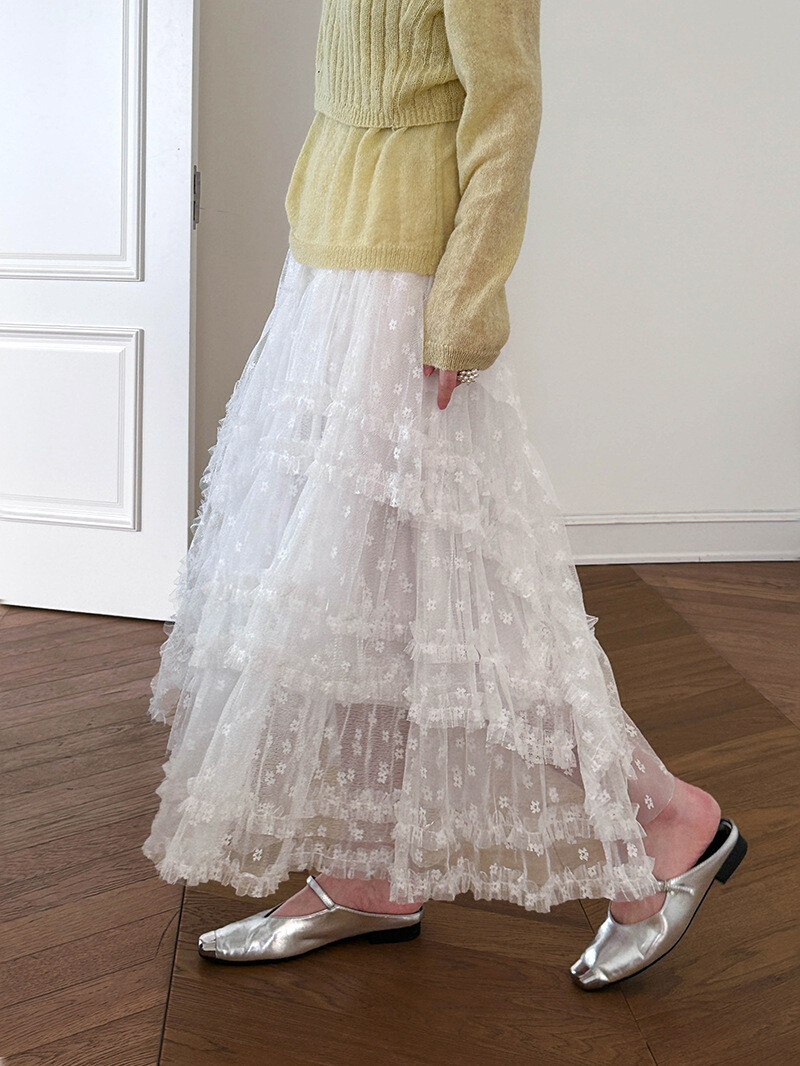 u26802 レディース ボトムス ロングスカート レース ハイウエスト 2025春新作 韓国風 2色 u26802 レディース ボトムス ロングスカート レース ハイウエスト 2025春新作 韓国風 2色