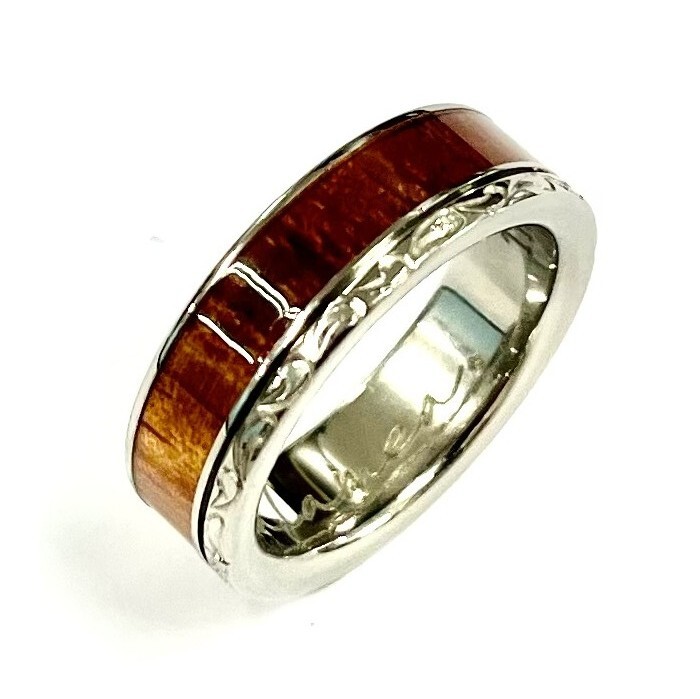 NEW【特価品】ハワイアンジュエリー アラメア チタンウッドリング 8,250円