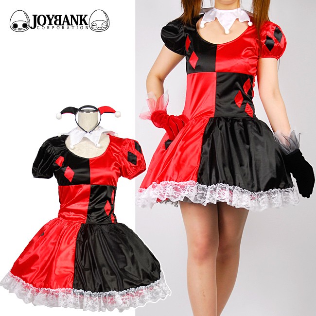 red and black joker costume