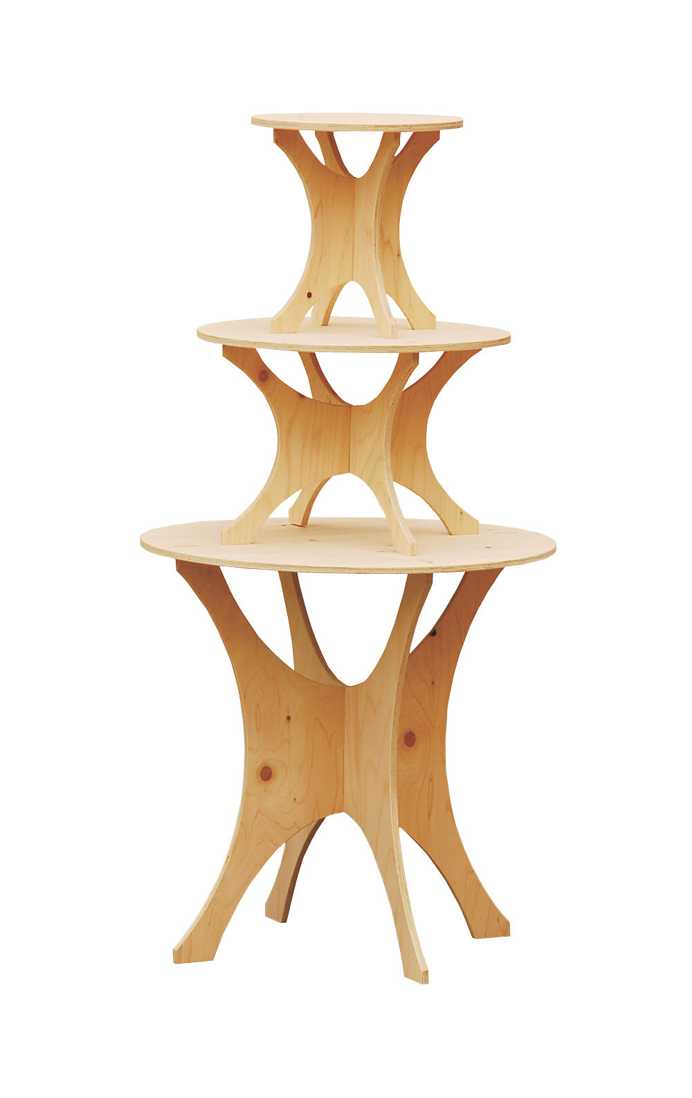 HP ラウンドディスプレイ什器(無塗装)【小/中/大】【直送可】【什器・店舗備品・サイン】<日本製>