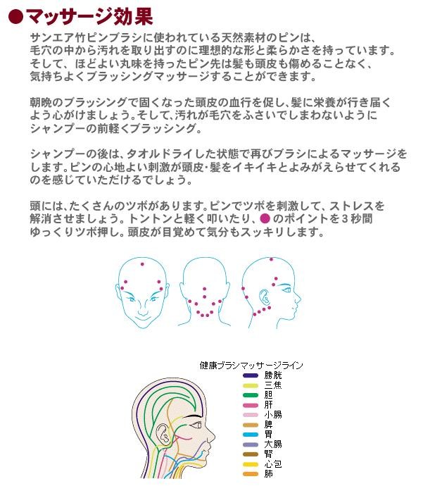 頭皮のマッサージに サンエア 竹ピンヘアブラシ 大 救髪力91の商品ページ 卸 仕入れサイト スーパーデリバリー