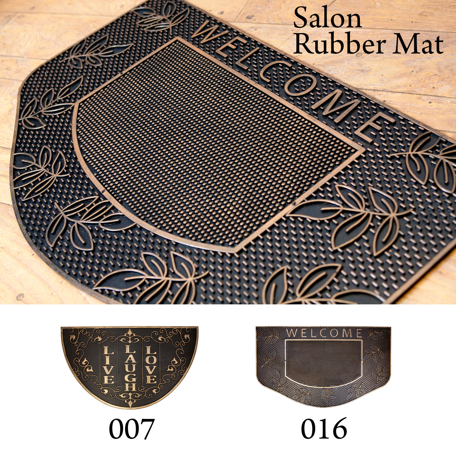 Doormat Salon Rubber Mat Half Round Export Japanese Products To