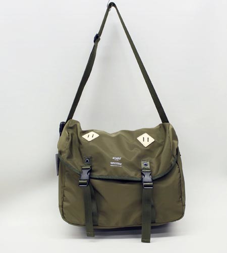 anello logo print messenger bag