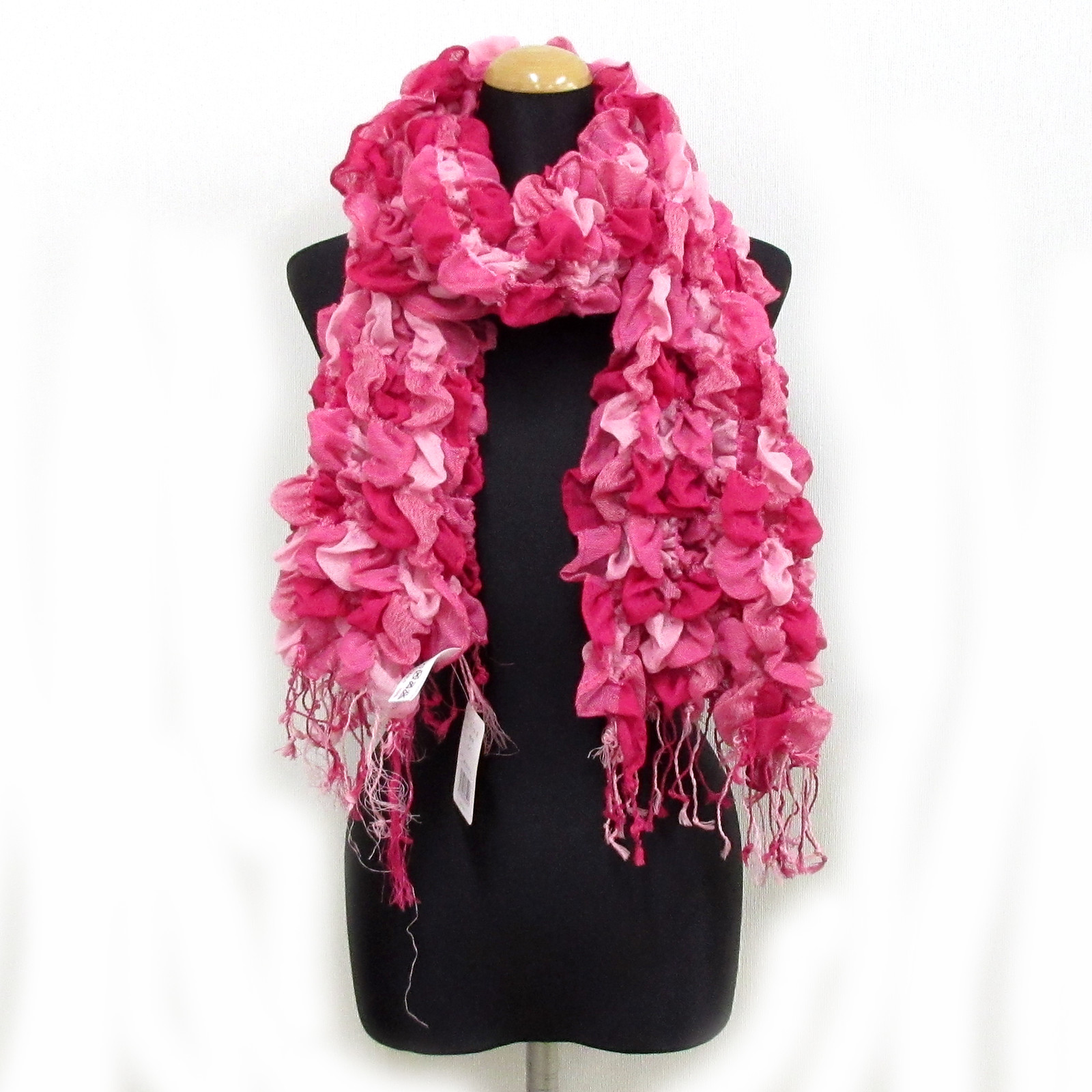pink fluffy shawl