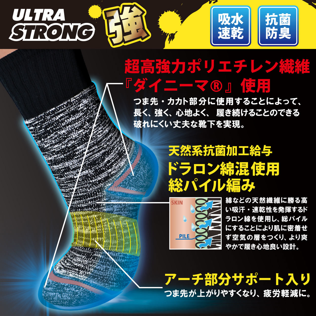 紳士 ワークソックス ストロングタイプ 摩擦に強く破れにくい靴下 日本製の商品ページ 卸 仕入れサイト スーパーデリバリー 紳士 ワークソックス ストロングタイプ 摩擦に強く破れにくい靴下 日本製の商品ページ 卸 仕入れサイト スーパーデリバリー