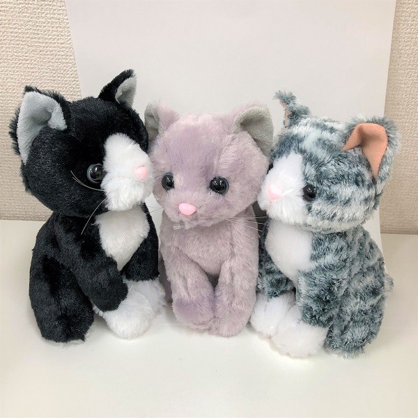 russian blue stuffed cat
