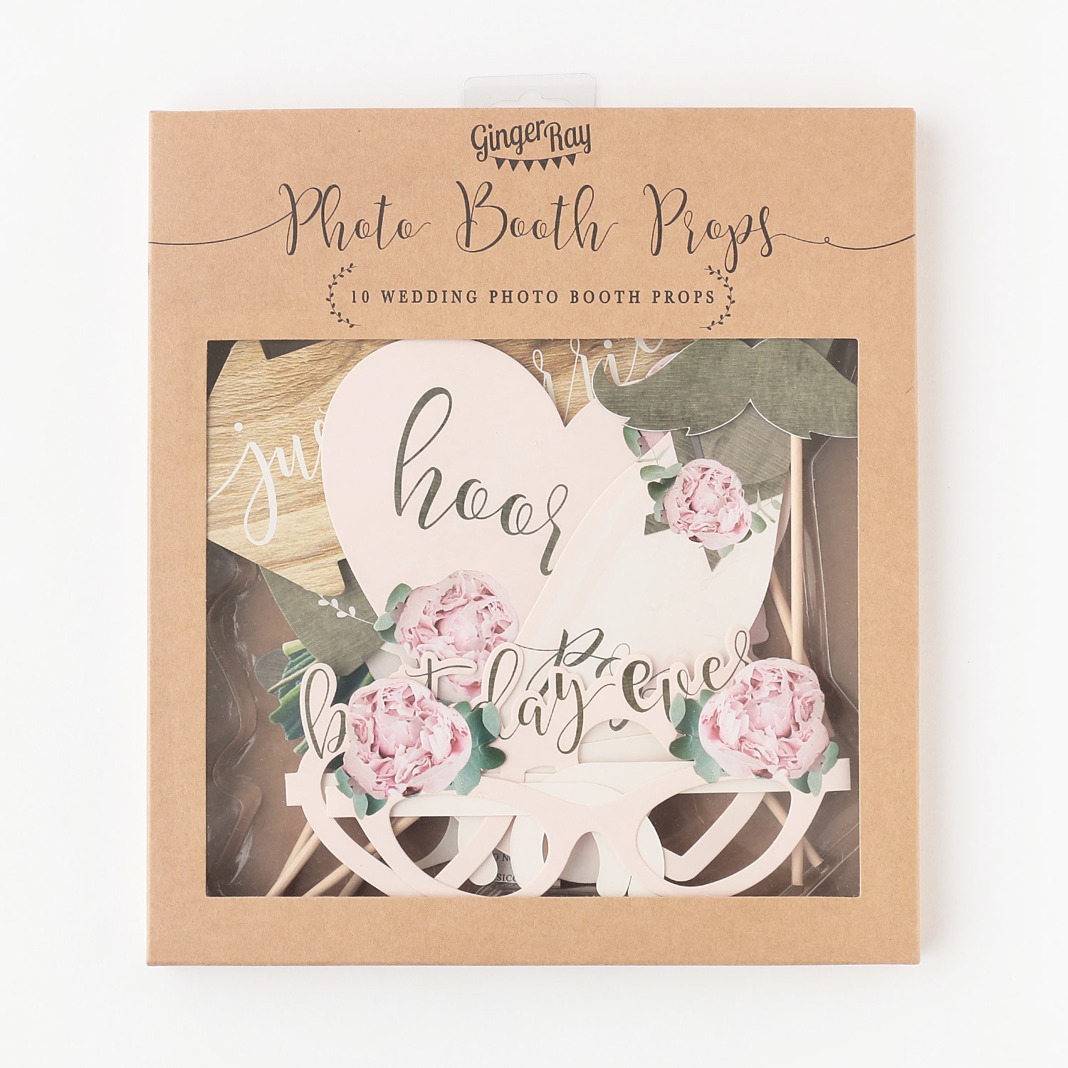 rustic photo booth props