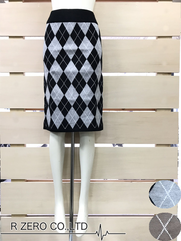 Argyle Knitted Skirt | Import at wholesale - DELIVERY
