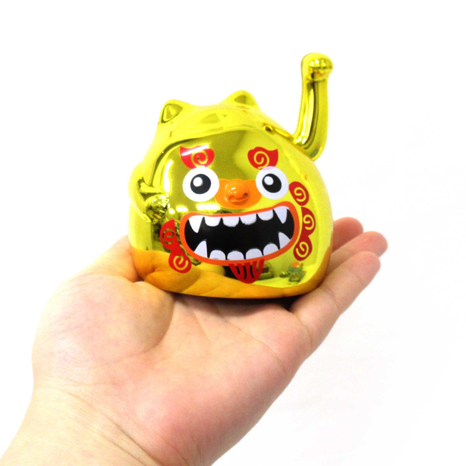 和雑貨 和土産 しあわせコイコイ まんまる招きシーサー 沖縄 ゴールド No 8 564の商品ページ 卸 仕入れサイト スーパーデリバリー