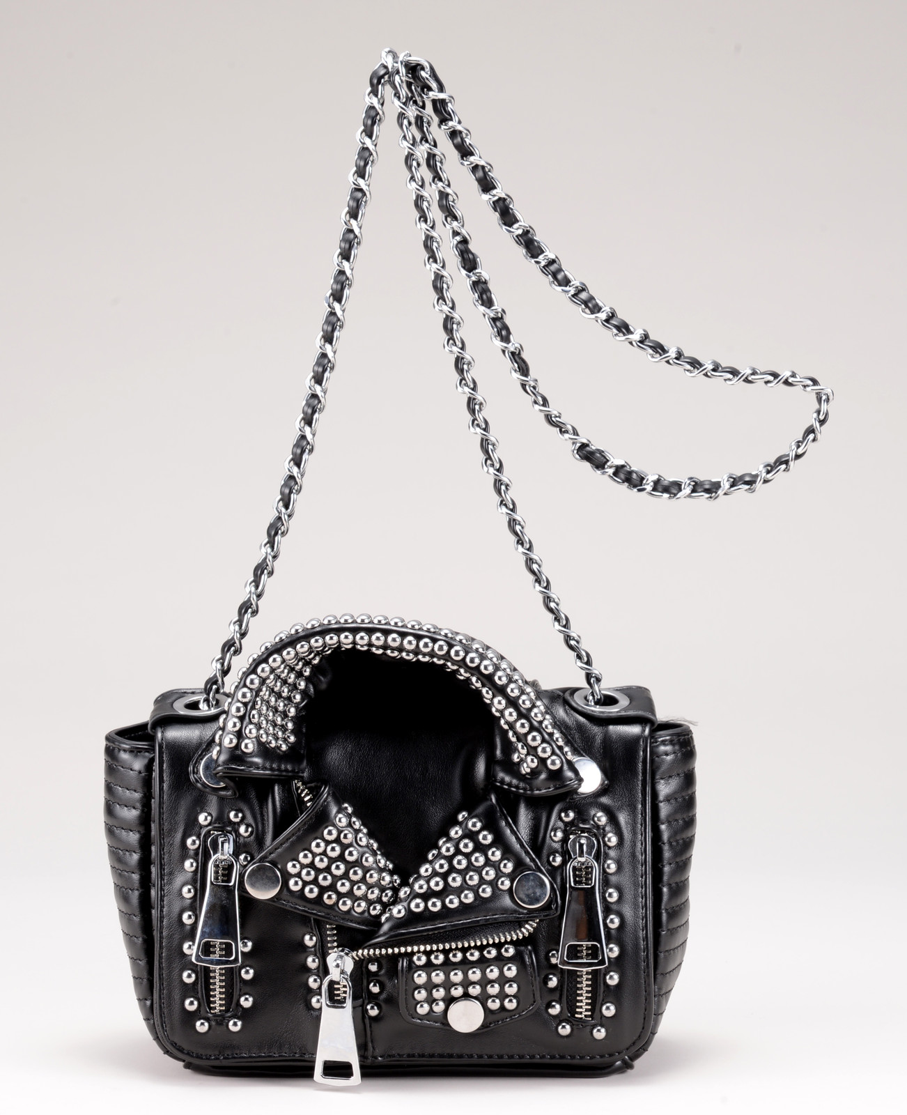 Fake Leather Rider Decoration Shoulder Bag Export Japanese