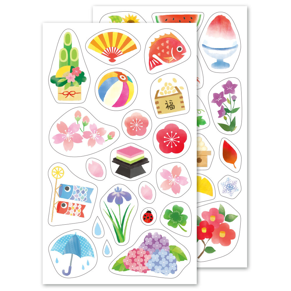 日本の四季イラスト デコレーションシール Made In Japan Bullet Journalの商品ページ 卸 仕入れサイト スーパーデリバリー