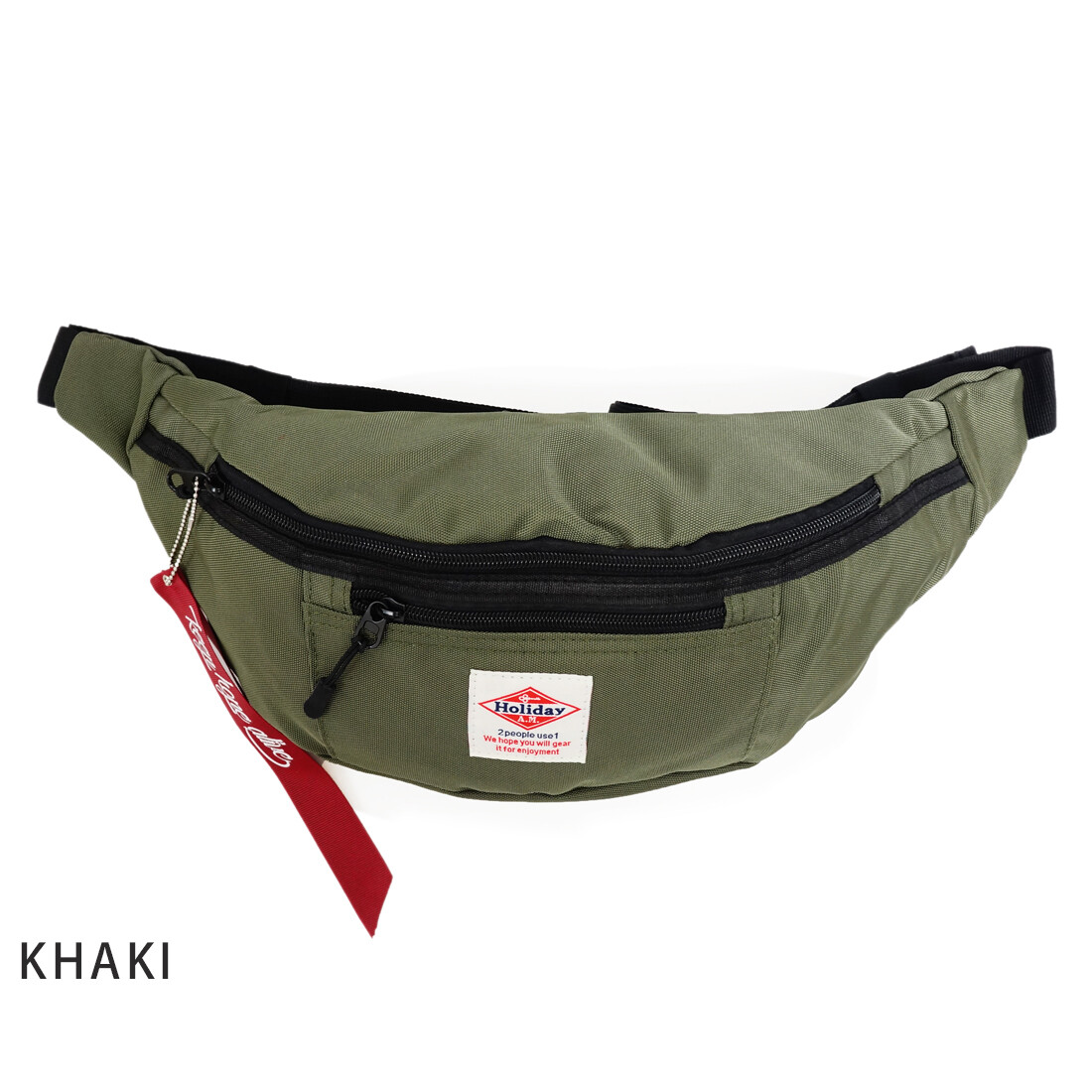 Body Bag Waist Pouch Hip Bag - Matcha Green Ichimatsu