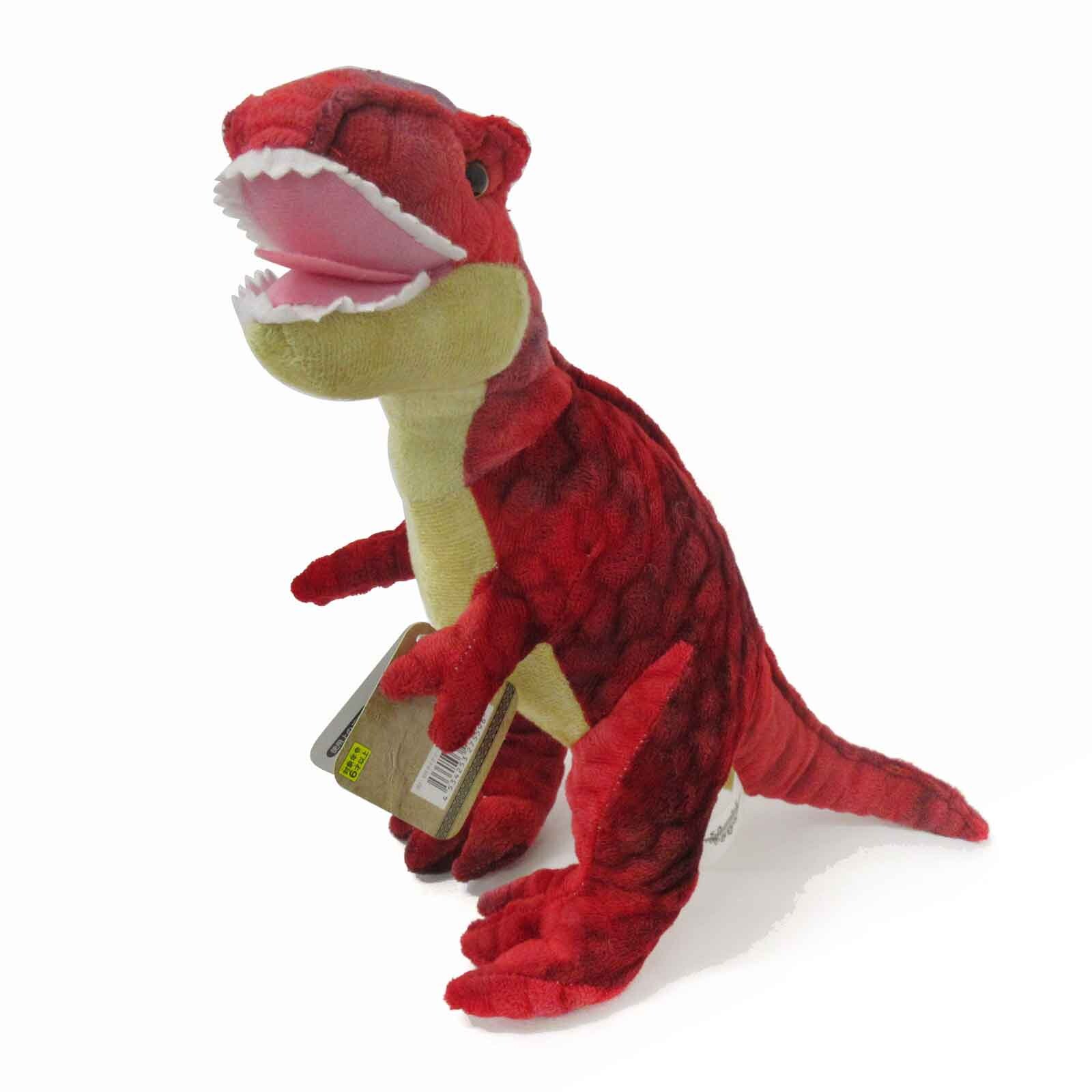 red dinosaur plush