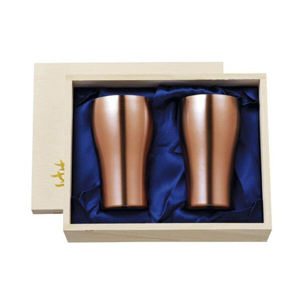 タマハシギフト 日本製 華タンブラー 200ml 銅ミラー 桐箱セット 9,750円