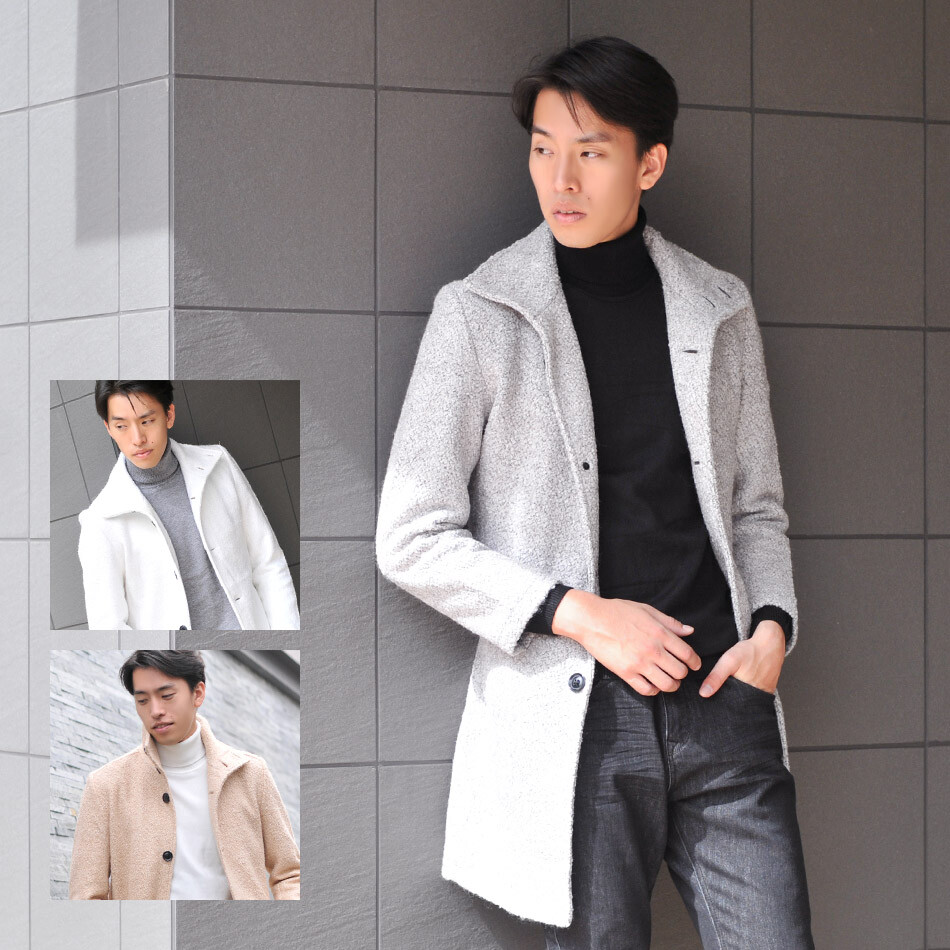 mens boucle coat
