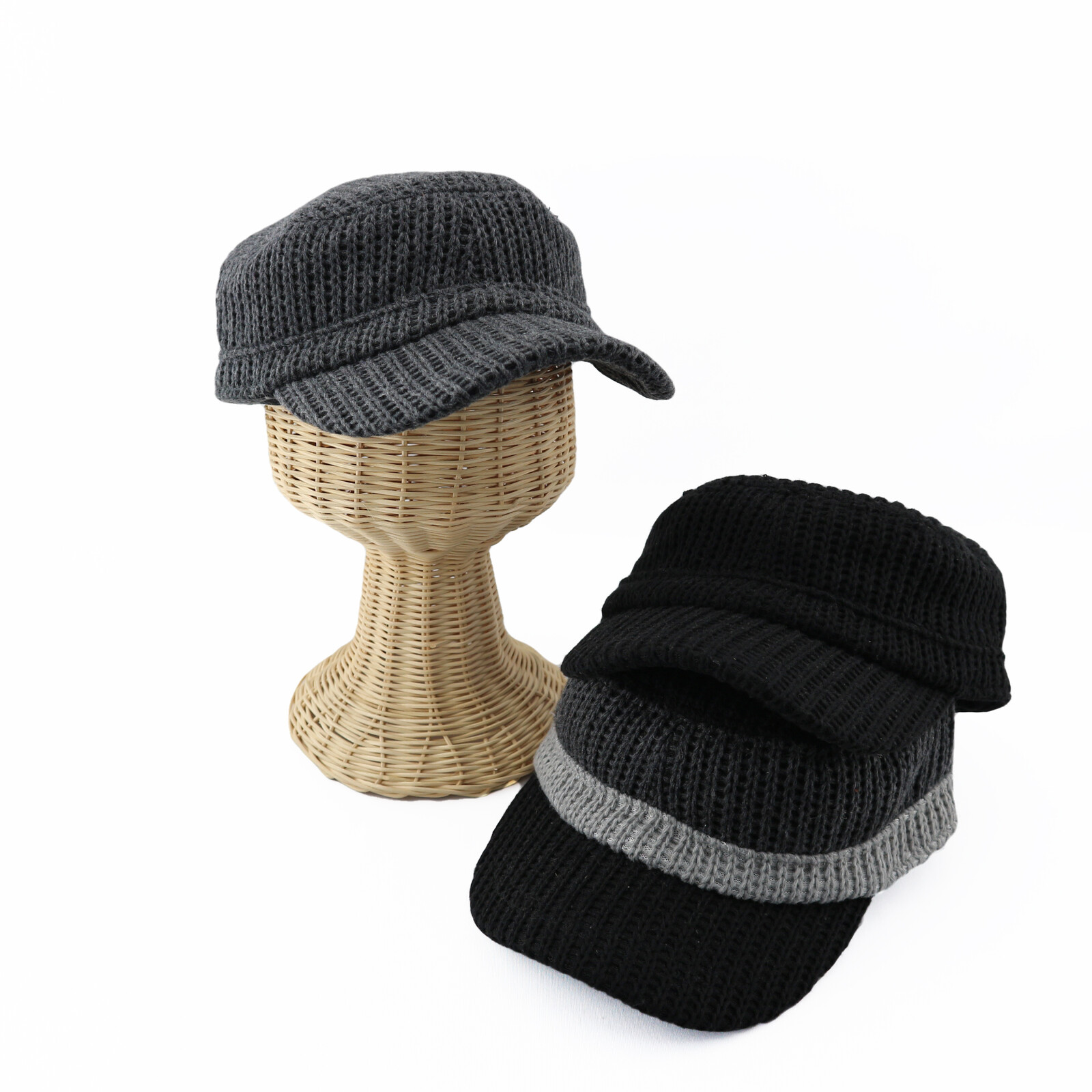knit military cap