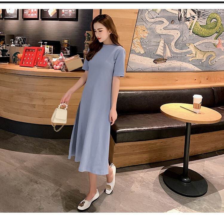 Ladies Short Sleeve Plain Casual Long One Piece Dress Import Japanese Products At Wholesale Prices Super Delivery Ladies Short Sleeve Plain Casual Long One Piece Dress Import Japanese Products At Wholesale Prices Super Delivery