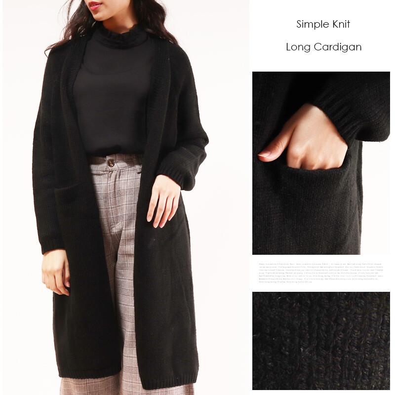 long thick cardigan coat