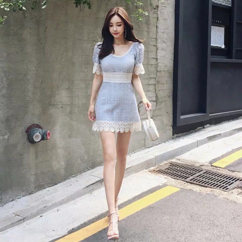 Line One Piece Dress Lace One Piece Dress Short Party Dress Sexy Office Lady Import Japanese Products At Wholesale Prices Super Delivery