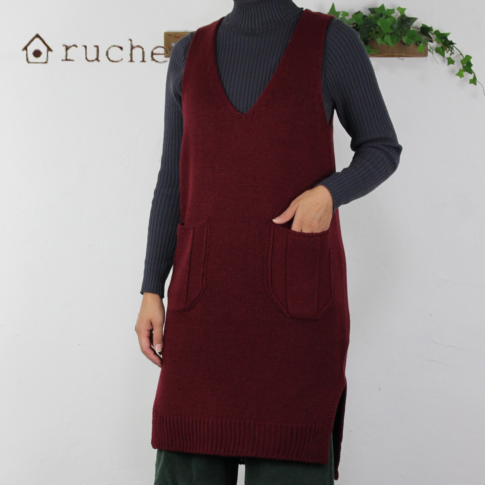 Hand Knitting Knitted Long Vest 17 Winter Import Japanese Products At Wholesale Prices Super Delivery Hand Knitting Knitted Long Vest 17 Winter Import Japanese Products At Wholesale Prices Super Delivery