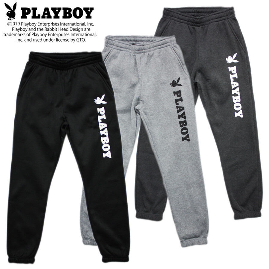 playboy sweatpants black