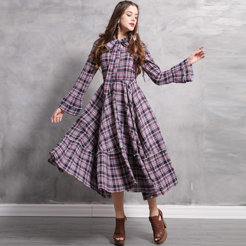 Ladies Checkered Long Sleeve One Piece Dress Long Sleeve Long One Piece Dress Import Japanese Products At Wholesale Prices Super Delivery Ladies Checkered Long Sleeve One Piece Dress Long Sleeve Long One Piece Dress Import Japanese Products At Wholesale Prices Super Delivery