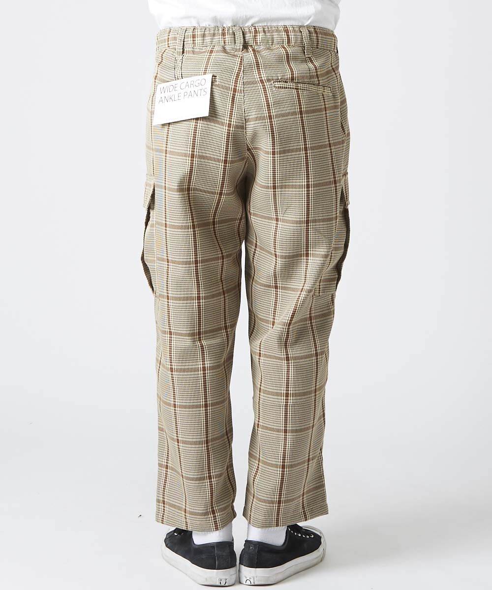 checkered cargo shorts