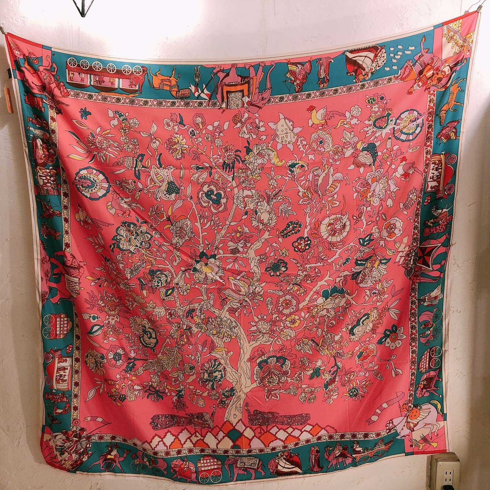 big silk scarf