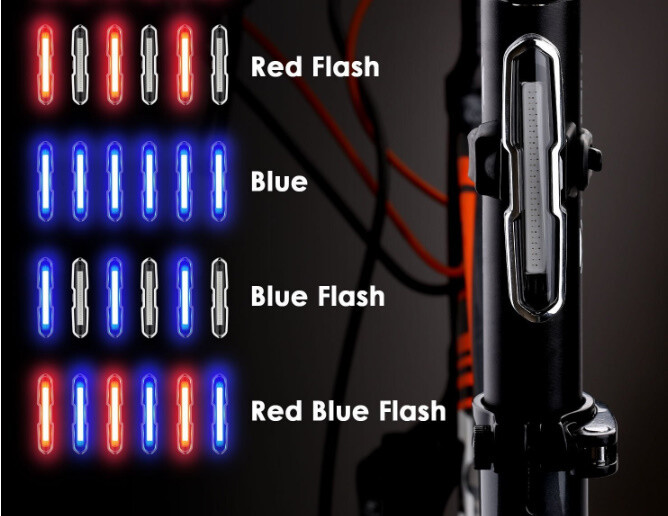 red blue bike light