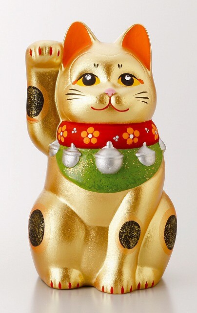gold cat ornament