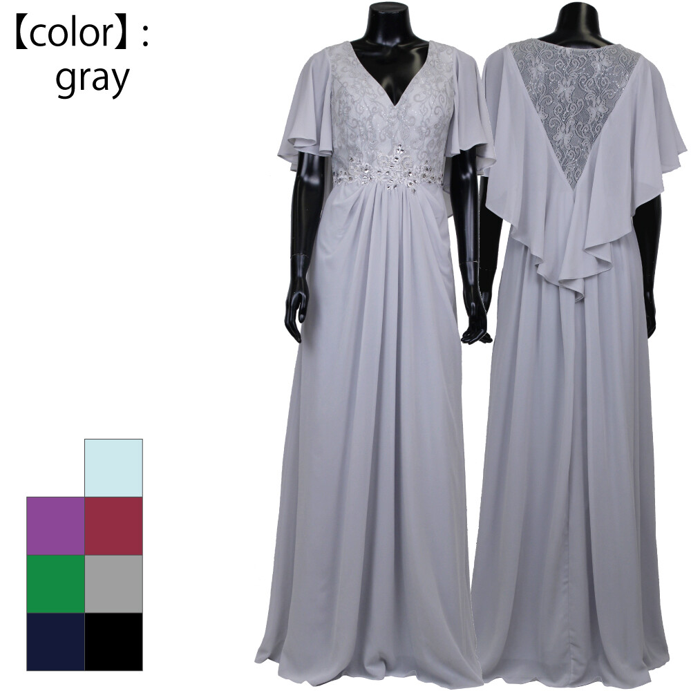 long gown design for chubby
