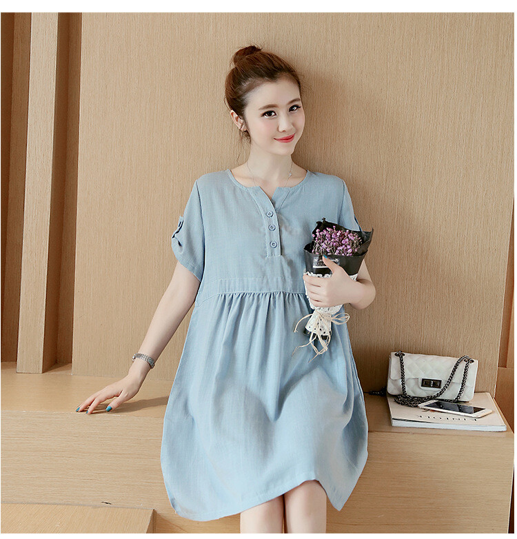 Summer Clothing Leisurely Pregnant Woman One Piece Dress Ladies Fashion Import Japanese Products At Wholesale Prices Super Delivery