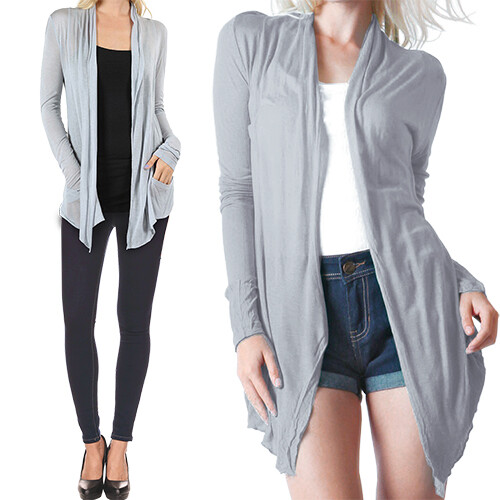 thin grey cardigan