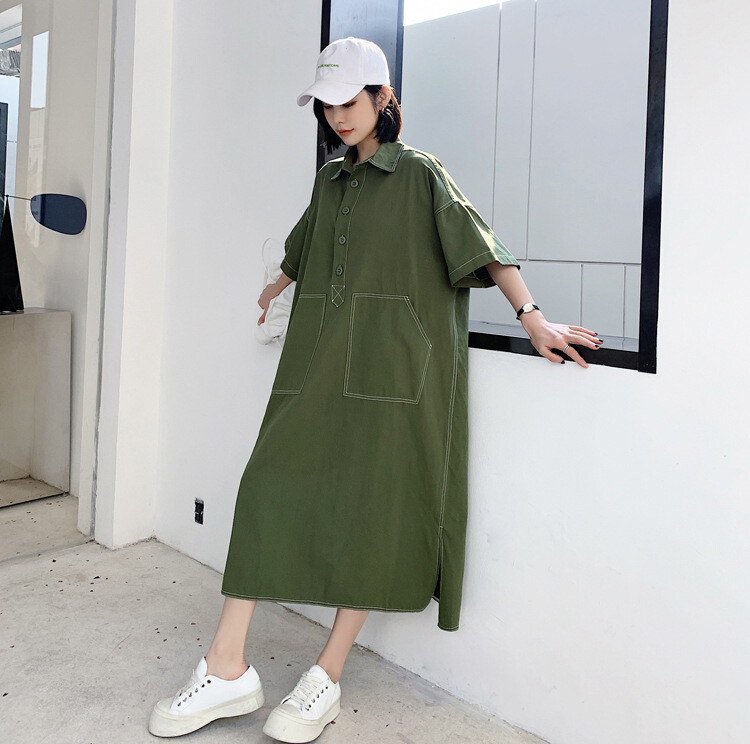 Plain Leisurely Maxi Length Long Ladies Short Sleeve One Piece Dress Import Japanese Products At Wholesale Prices Super Delivery Plain Leisurely Maxi Length Long Ladies Short Sleeve One Piece Dress Import Japanese Products At Wholesale Prices Super Delivery