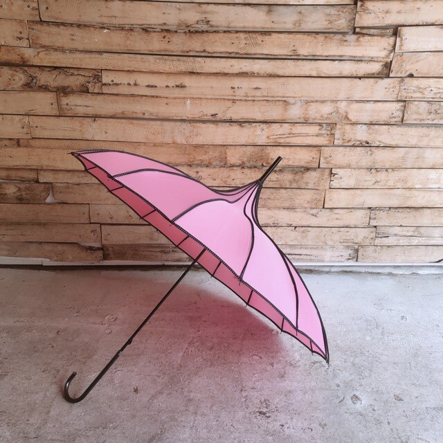 pastel pink umbrella