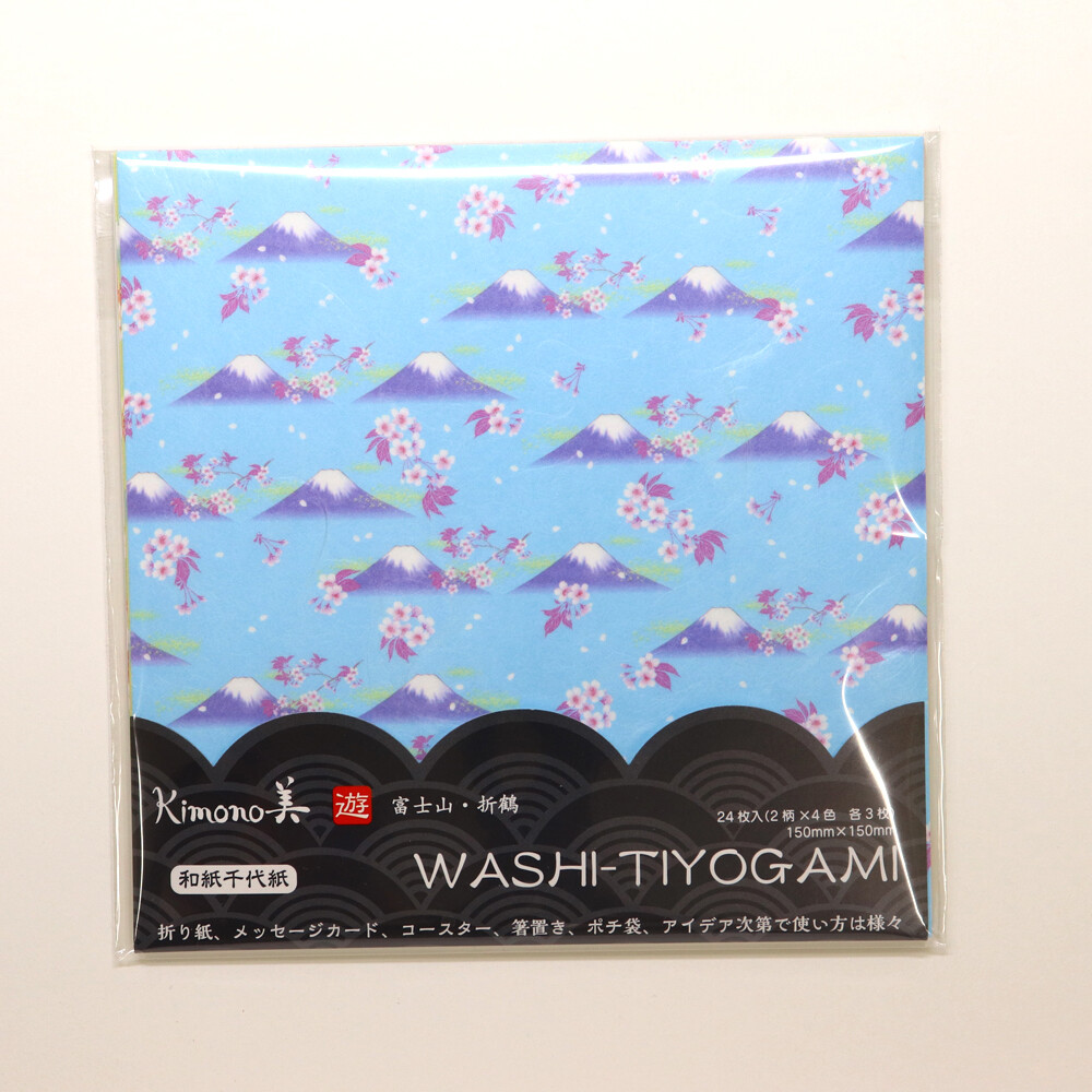 Japanese Paper Chiyogami Mt Fuji Folded Paper Crane Import Japanese Products At Wholesale Prices Super Delivery