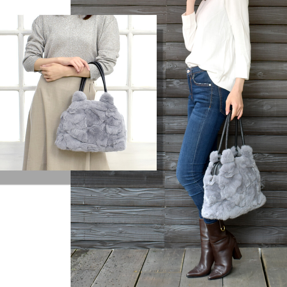 real fur bag