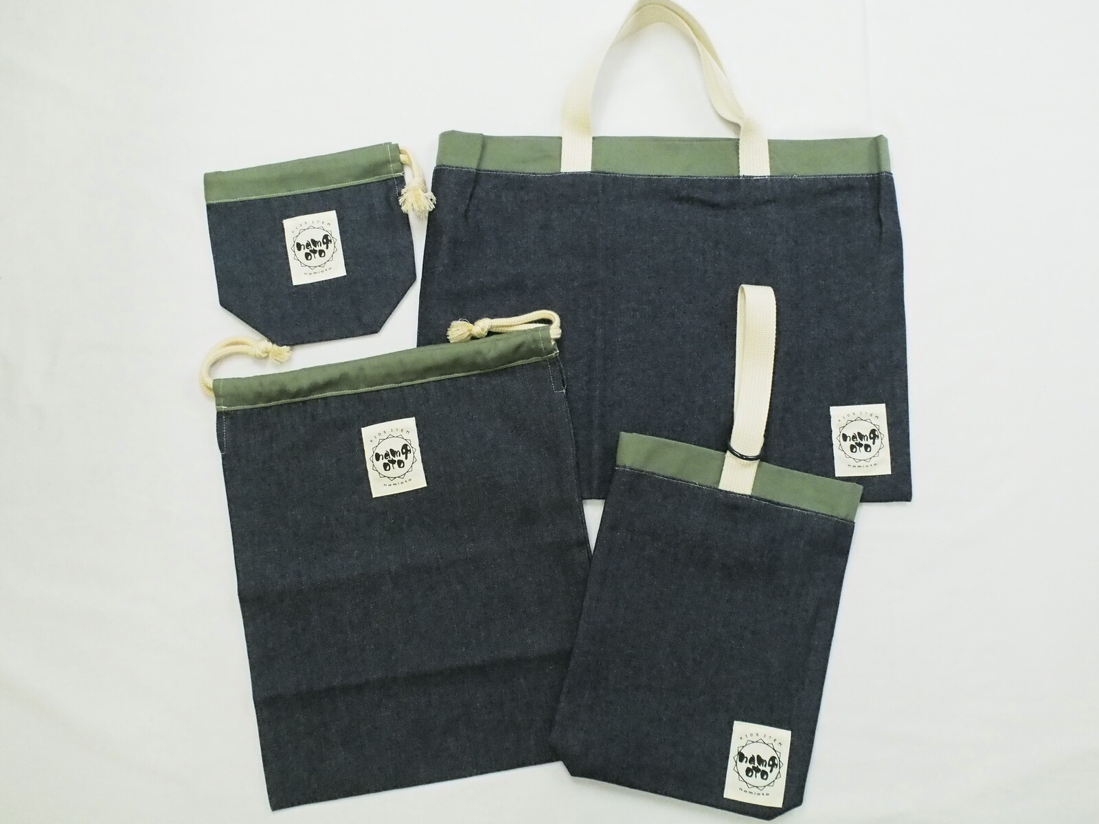 indigo shoes and bags