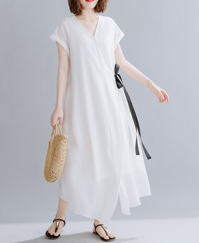 Leisurely Plain Short Sleeve Long One Piece Dress 2 Colors Clothing Import Japanese Products At Wholesale Prices Super Delivery Leisurely Plain Short Sleeve Long One Piece Dress 2 Colors Clothing Import Japanese Products At Wholesale Prices Super Delivery