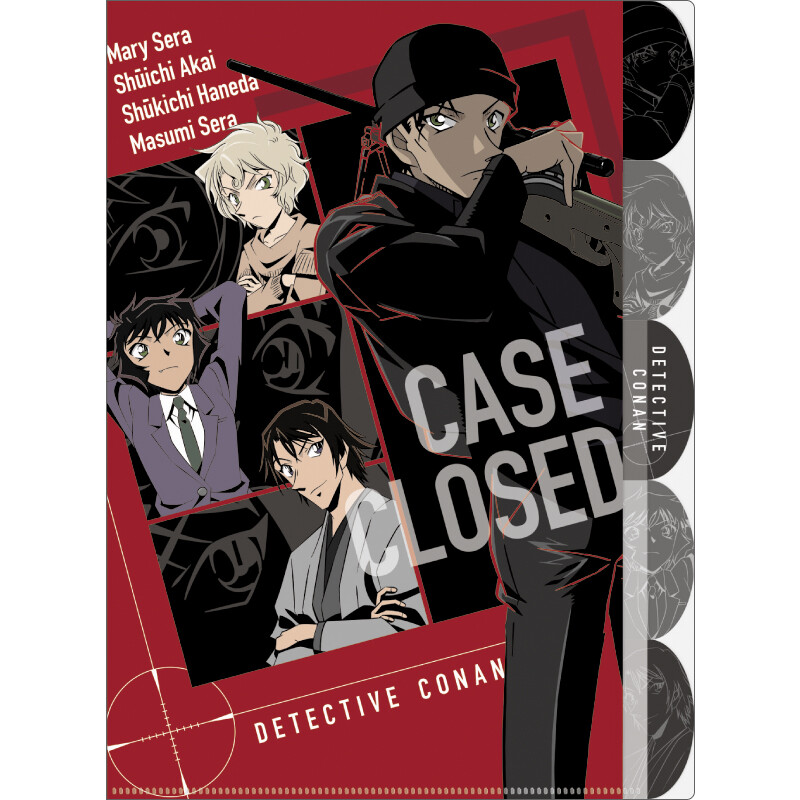 Detective Conan Case Closed Index Plastic Folder Red Export Japanese Products To The World At Wholesale Prices Super Delivery