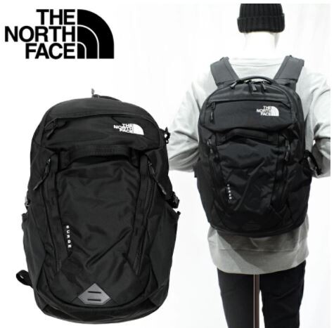 all black north face backpack