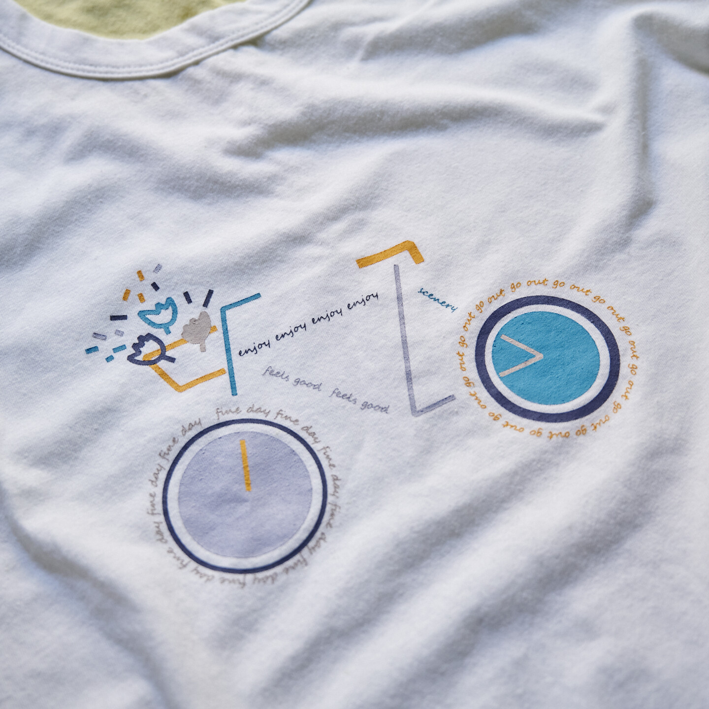 S S Bicycle Logo Print Wide T Shirt Import Japanese Products At Wholesale Prices Super Delivery