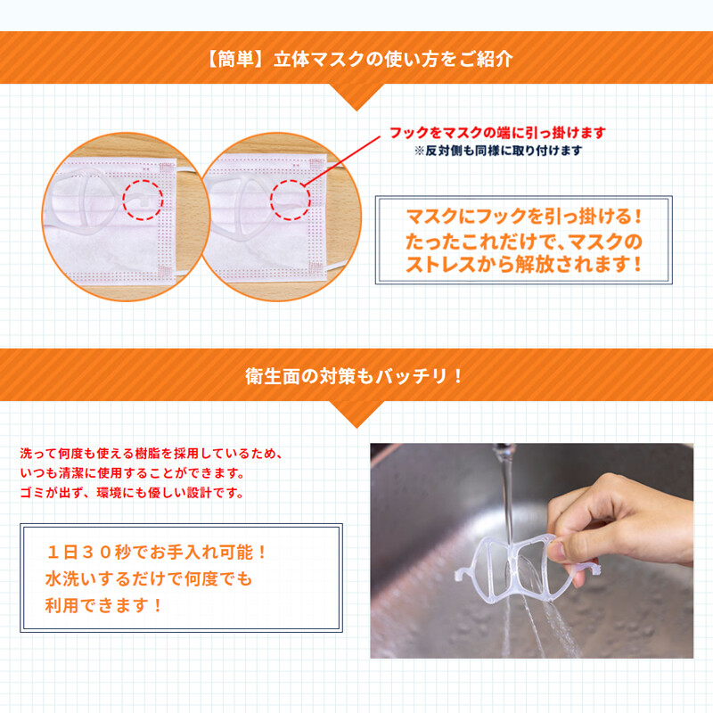 Solid Inner Mask Comfortable Frame Main Unit 2 Pcs Import Japanese Products At Wholesale Prices Super Delivery